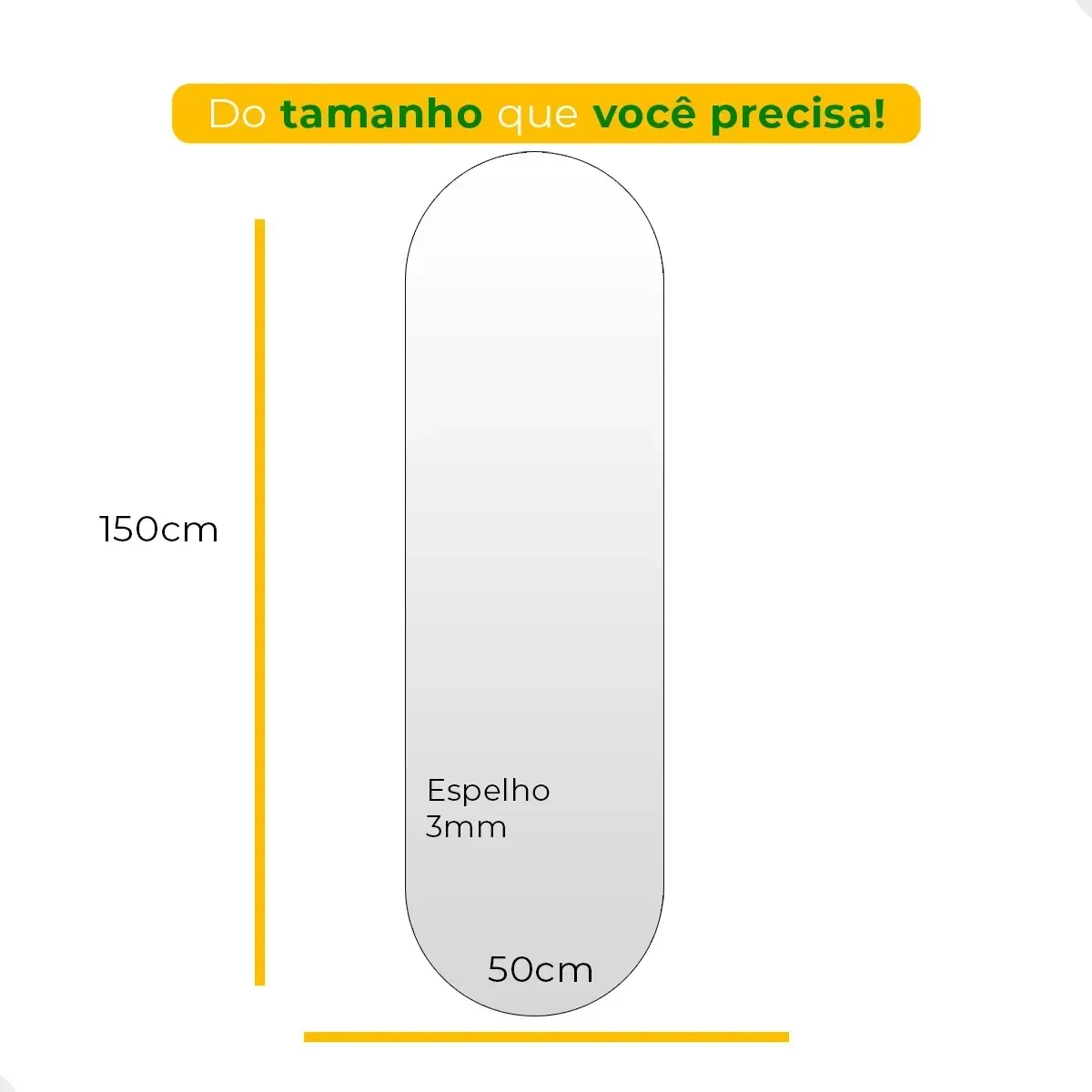 Ver imagem 5 de Espelho de Parede Orgânico Grande com Led Frio Pílula 150x50 Decorativo para Quarto Banheiro Sala