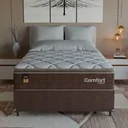 Ver imagem 6 de Cama Box Casal + Colchão Comfort Class Pillow Top 138x188 Marrom/suede Marrom
