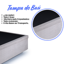 Ver imagem 7 de Cama Box Baú Viúva 120x203x42 Cm Suede com Pistão a Gás