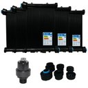 Ver imagem 1 de Kit Aquecedor Solar Piscina 16placas 3mt Rosca+válvula Vqv