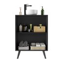 Ver imagem 5 de Gabinete Banheiro 2 Portas Retrô 63cm Multimóveis MP5006 Preto