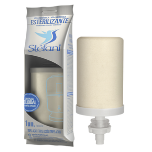 Kit 07 Un Vela Stéfani Tripla Ação Carv Prata Esterilizante