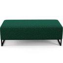 Ver imagem 7 de Puff Decorativo Sala de Estar Bali W01 Base Ferro 120x50 cm Bouclê Verde - Lyam Decor