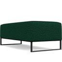 Ver imagem 5 de Puff Decorativo Sala de Estar Bali W01 Base Ferro 120x50 cm Bouclê Verde - Lyam Decor
