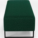 Ver imagem 6 de Puff Decorativo Sala de Estar Bali W01 Base Ferro 120x50 cm Bouclê Verde - Lyam Decor