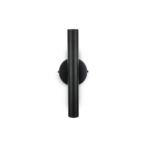 Kit 2 Arandela de Parede Slim Palito - Preto + Led Gu10