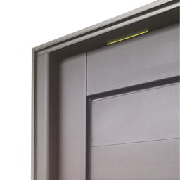 Porta Pivotante Lambril com Puxador Elite 240x130 Abertura Direita Bronze/Corten Brimak - 5 Porta Pivotante Lambril com Puxador Elite 240x130 Abertura Direita Bronze/Corten Brimak - 5