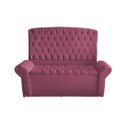 Ver imagem 1 de Kit de Quarto Cabeceira de Cama Box e Calçadeira Baú Dubai King 195 Cm Suede Rosa Bebê Ec Móveis