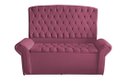 Ver imagem 1 de Kit de Quarto Cabeceira de Cama Box e Calçadeira Baú Dubai King 195 Cm Suede Rosa Bebê Ec Móveis