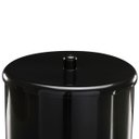 Ver imagem 6 de Assento Sanitário Tampa Oval Soft Preto + Lixeira Preta 6L Redonda C/ Tampa + Escova Sanitária Base