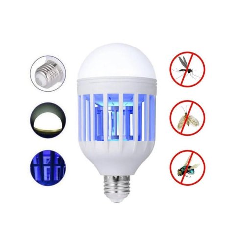 Lâmpada Luz Led 15 Watts Mata Mosquito Pernilongo 220v 110v