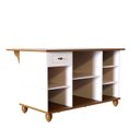 Ver imagem 6 de Cozinha Completa Modulada 7 Peças com Ilha Joy Branco/Off White/Nogueira