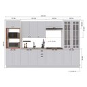 Ver imagem 3 de Cozinha Modulada 6 Peças 100% MDF com Rodapé Bari