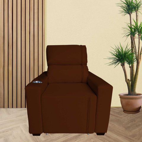 Poltrona Retratil e Reclinavel com Porta Copo Maisa Terracota