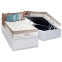 Ver imagem 1 de Cama Box Baú Solteiro: Colchão Molas Anjos Superlastic King Best + Base CRC Courano White(88x188)