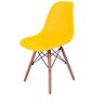 Kit 4 Cadeiras Design Charles Eames Eiffel Furadinha Cor:Amarela - 3