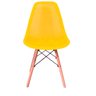 Kit 4 Cadeiras Design Charles Eames Eiffel Furadinha Cor:Amarela - 2