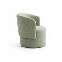 Ver imagem 2 de Poltrona Orgânica Alia Sala Recepção Closet Tecido Bluche:Verde Olivia