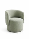 Ver imagem 3 de Poltrona Orgânica Alia Sala Recepção Closet Tecido Bluche:Verde Olivia