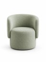 Ver imagem 4 de Poltrona Orgânica Alia Sala Recepção Closet Tecido Bluche:Verde Olivia