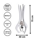 Ver imagem 4 de Luminária de Chão MDF PALACE:BRANCO/75x40cm