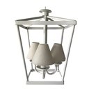 Ver imagem 1 de Lustre Artesanal Estilo Lampião Com Cúpula De Algodão Para Hotel Libertas Rosas Artesanato Branco