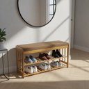 Ver imagem 3 de Sapateira de Bambu com Assento Bambu