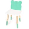 Mesa e Cadeira Infantil Urso Verde Claro - Mdf Madeira - 3