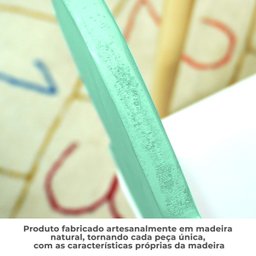 Mesa e Cadeira Infantil Urso Verde Claro - Mdf Madeira - 5