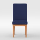 Ver imagem 3 de KIT 4 Cadeiras Estofadas Reforçadas para Mesa de Jantar Cor:Azul Marinho