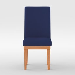 KIT 4 Cadeiras Estofadas Reforçadas para Mesa de Jantar Cor:Azul Marinho - 3