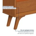 Ver imagem 7 de Conjunto Painel Atenas + Rack Viena Painel Off White/Naturalle Rack Naturalle Mavaular