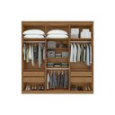Ver imagem 4 de Guarda Roupa 6 Portas 4 Gavs Alonzo Lopas Amêndoa