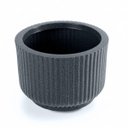 Ver imagem 1 de Vaso Ritmo 22 (10l) Cor Preto Mármore Vasap