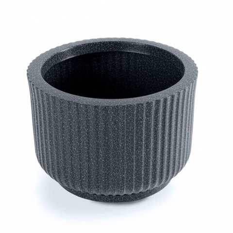 Vaso Ritmo 22 (10l) Cor Preto Mármore Vasap