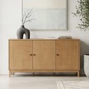 Ver imagem 1 de Aparador Buffet para Sala de Jantar 3 Portas 160cm Madeira Maciça Ethos F06 Freijó - Lyam Decor
