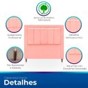 Ver imagem 3 de Cabeceira Estofada para Cama de Casal 140 Grecia Suede
