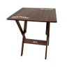 Mesa Dobrável 70x70 Madeira Personalizada Jack Imbuia - Cor: Marrom - 1