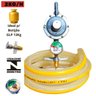Kit Registro Gás Cozinha Botijão Regulador Mangueira 2 mts - 8