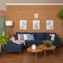 Ver imagem 4 de Sofá 4 Lugares Beny com Chaise Esquerdo Linho Azul