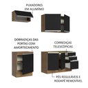 Ver mais imagens de Cozinha Completa 180007 Com Armário E Balcão Rustic/Preto