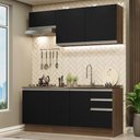 Ver imagem 1 de Cozinha Completa 180007 Com Armário E Balcão Rustic/Preto