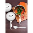 Ver imagem 2 de Caldeirão Allegra 16 Cm 2,1 L em Aço Inox com Fundo Triplo Tramontina 62657/160