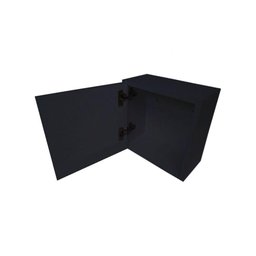 Armário Aéreo 1 Porta Preto em Mdf - 1