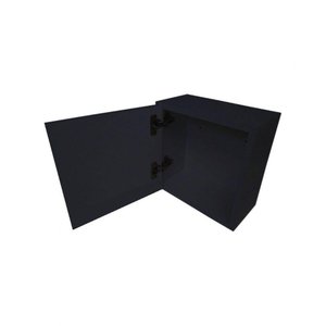 Armário Aéreo 1 Porta Preto em Mdf