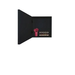 Armário Aéreo 1 Porta Preto em Mdf - 2