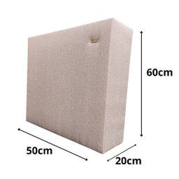 Kit 2 Arranhadores 20x50x60 sob Medida para Canto de Sofá Fxcxa: Cinza Mescla Escuro Comprecommiro - 7