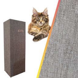 Kit 2 Arranhadores 20x50x60 sob Medida para Canto de Sofá Fxcxa: Cinza Mescla Escuro Comprecommiro - 2