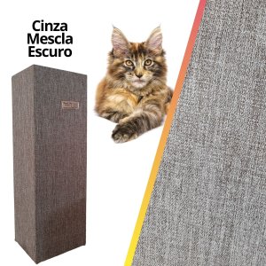 Kit 2 Arranhadores 20x50x60 sob Medida para Canto de Sofá Fxcxa: Cinza Mescla Escuro Comprecommiro