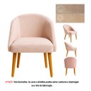 Ver imagem 2 de Banqueta Poltrona Lua Rosê para Recepção Atendimento Penteadeira